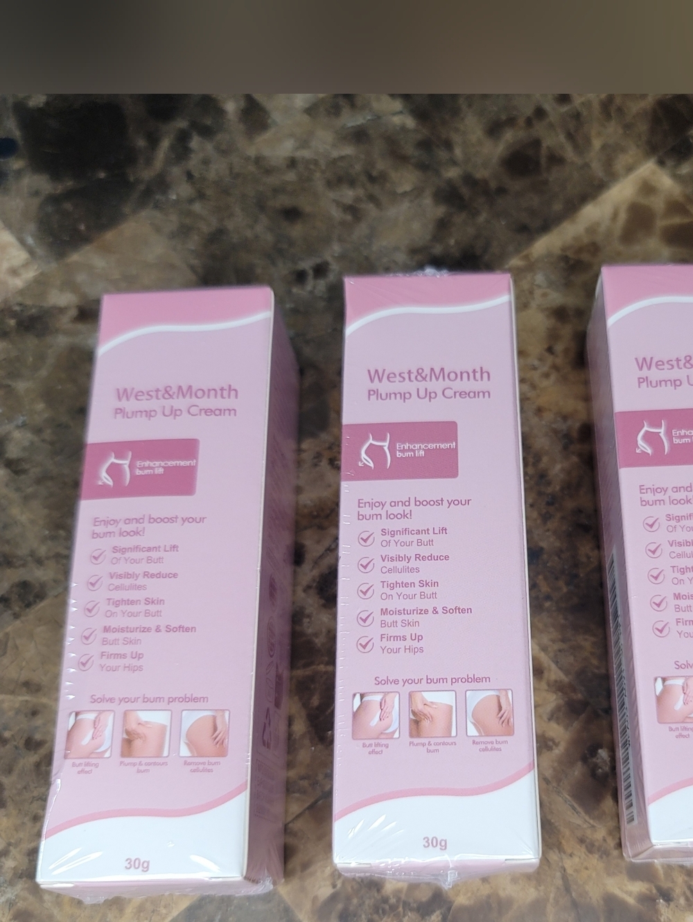 Set Of 3 West&mouth Pink, Plump Up Cream for Women